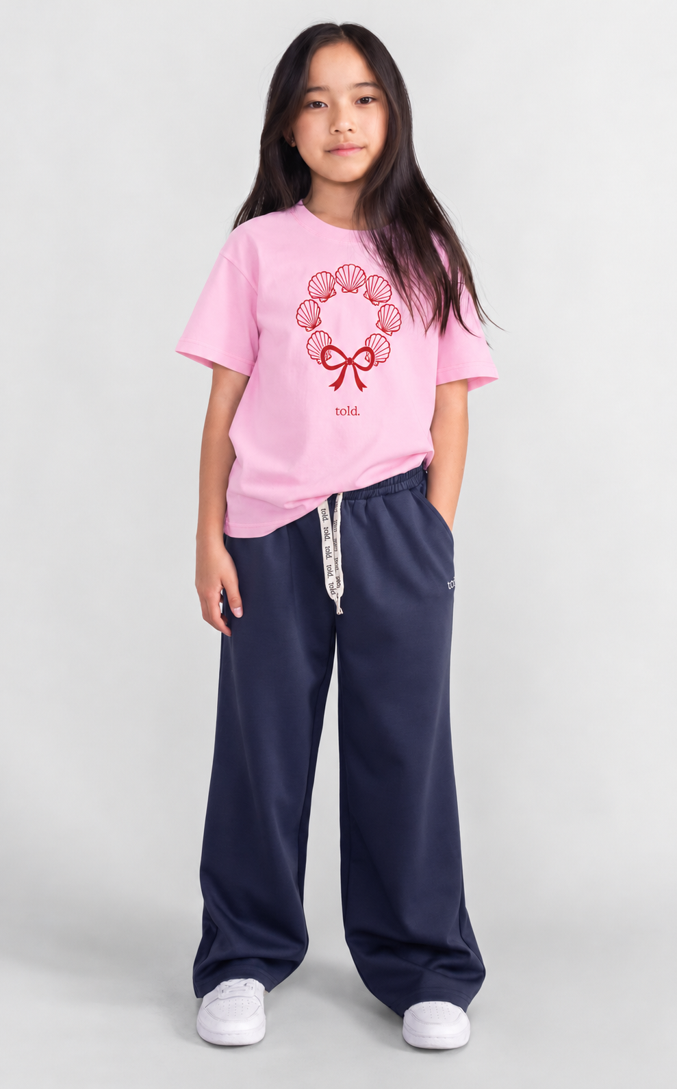 (PREORDER) Ricco Kids Tshirt - Pink Shell